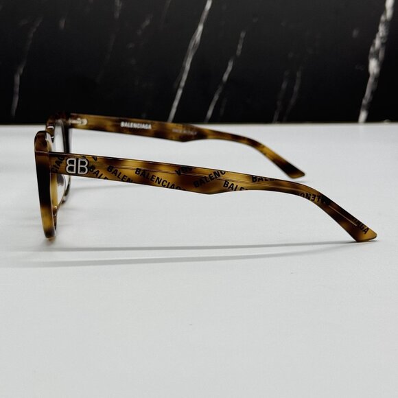 NEW BALENCIAGA BB0131O 008 CAT EYE HAVANA WOMEN EYEGLASSES BALENCIAGA - Picture 4 of 9